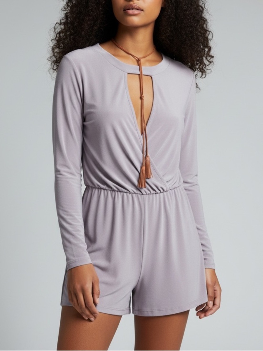 NEW•XL-2X•Safina•Sage Green Choker Collar Romper